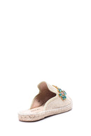 Women's Stoned Espadrille Slippers | Derimod