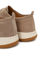 Male Beige Lace-Up Thick-Soled Suede Leather Sneaker | Derimod