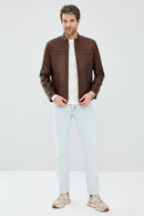 Henry Men's Leather Jacket | Derimod
