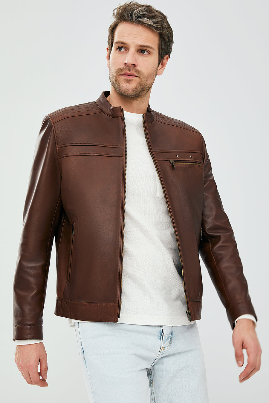 Henry Men's Leather Jacket