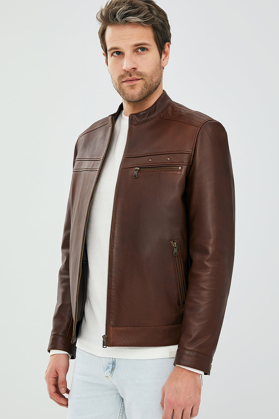 Henry Men's Leather Jacket