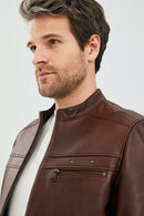 Henry Men's Leather Jacket | Derimod
