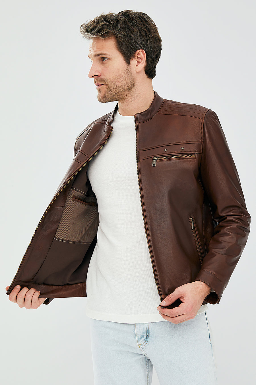Henry Men's Leather Jacket