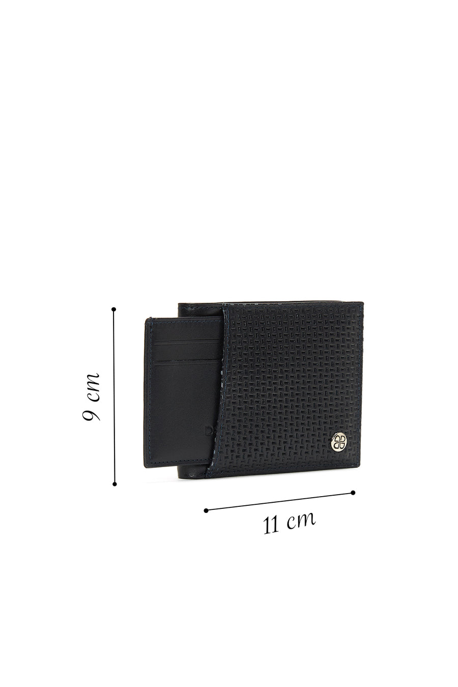 Men's Navy Blue Leather Wallet