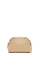 Women's Beige Knitted Patterned Long Strap Crossbody Bag | Derimod