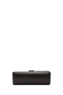 Women's Black Accessory Detailed Long Chain Strap Mini Clutch Bag | Derimod