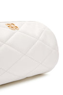 Women's White Long Strap Quilted Crossbody Bag | Derimod