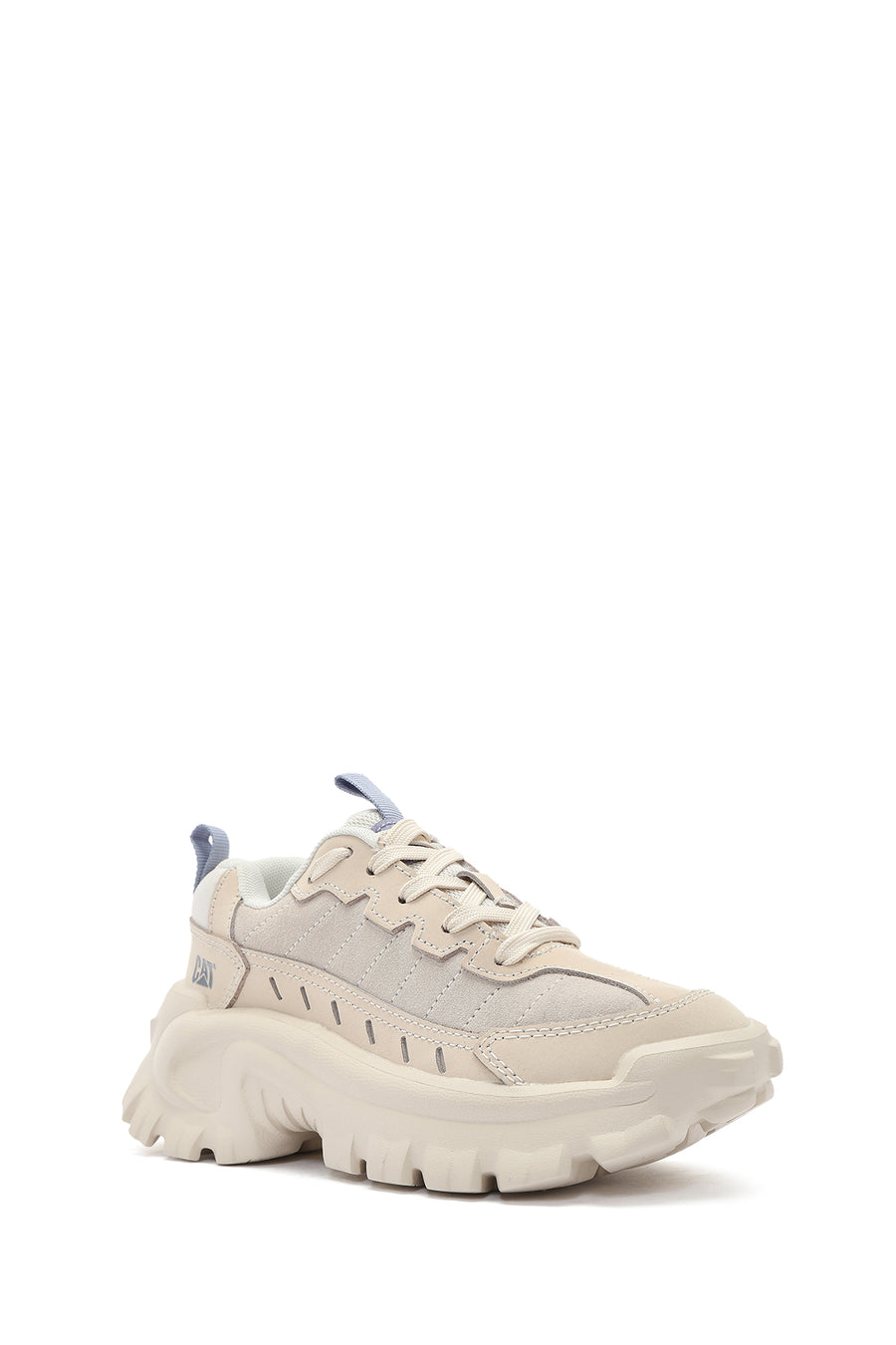Caterpillar Kadın Bej İntruder Essential Bağcıklı Süet Deri Sneaker