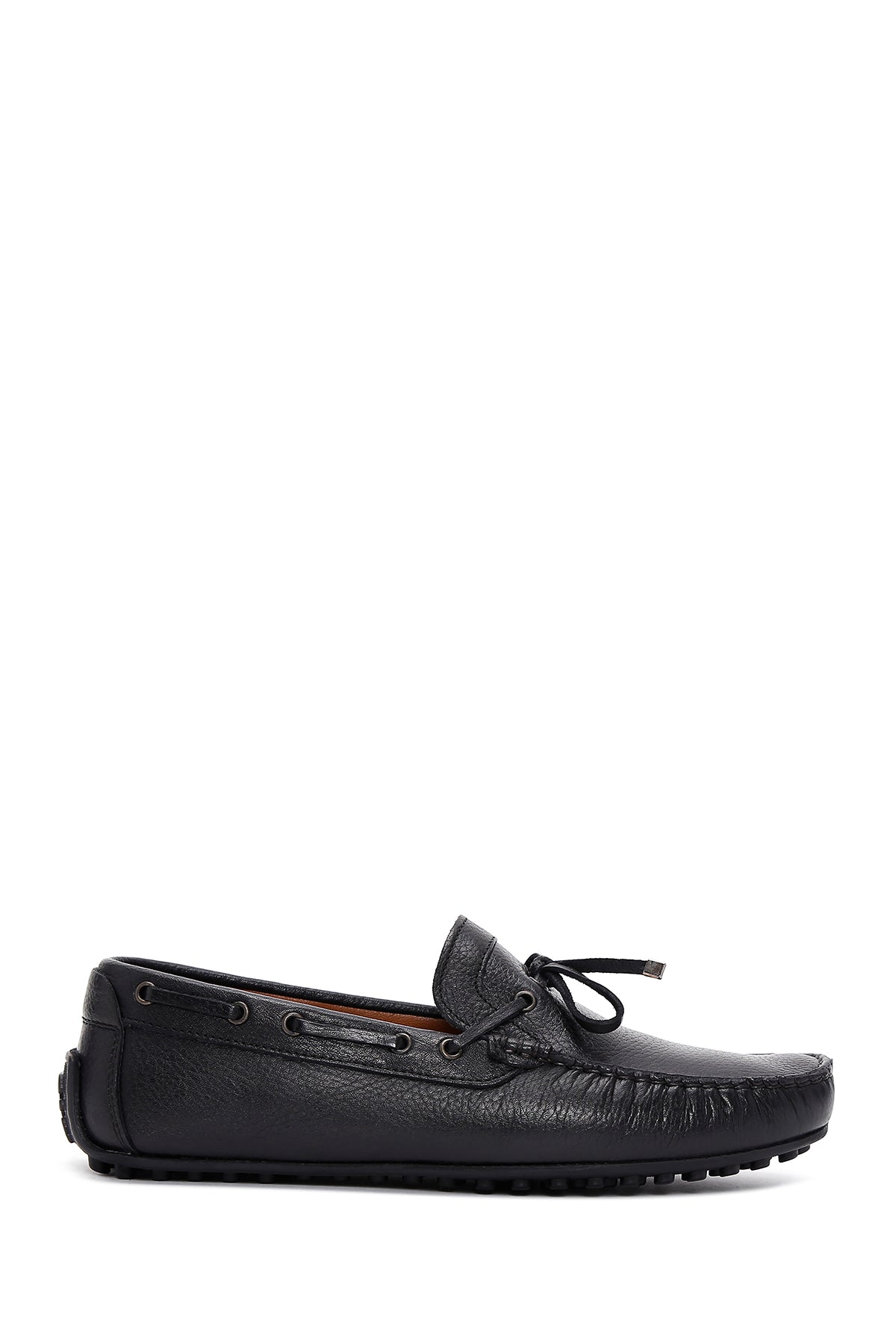 Erkek Siyah Deri Casual Loafer