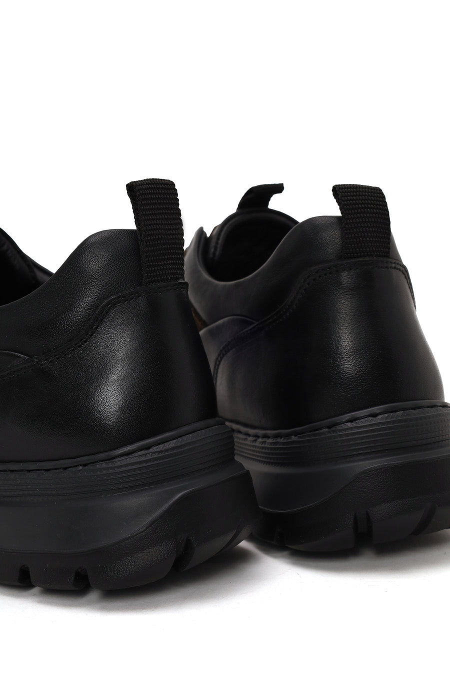 Erkek Haki Bağcıklı Kalın Tabanlı Deri Casual Ayakkabı