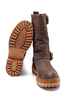 Women's Nubuck Buckle Detailed Boots | Derimod