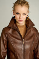 Martha Women's Leather Jacket | Derimod