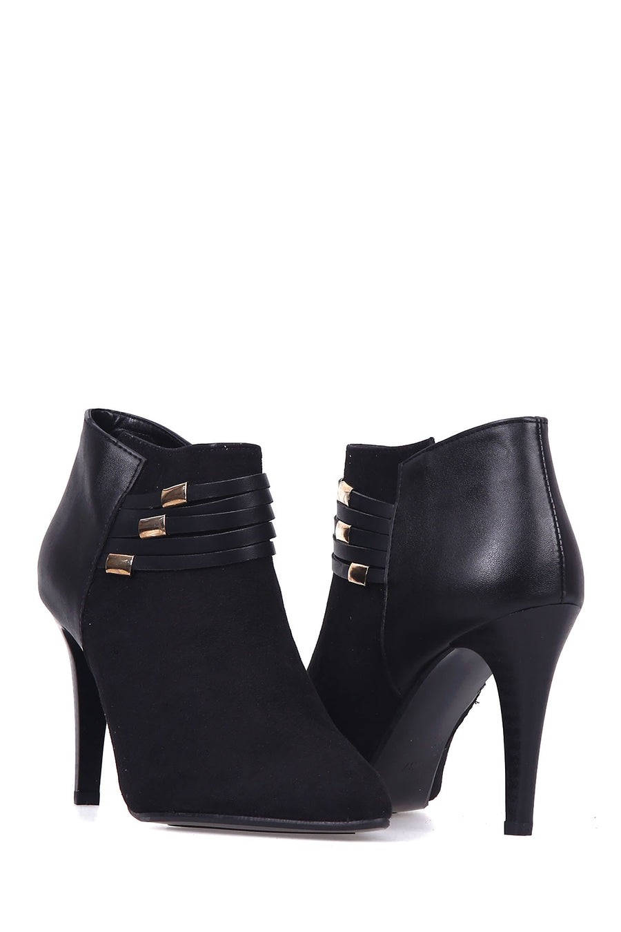 Women's Buckle Patterned Bootie