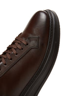 Men's Brown Leather Thick Sole Sneaker | Derimod