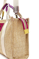 Women's Beige Long Strap Straw Shoulder Bag | Derimod