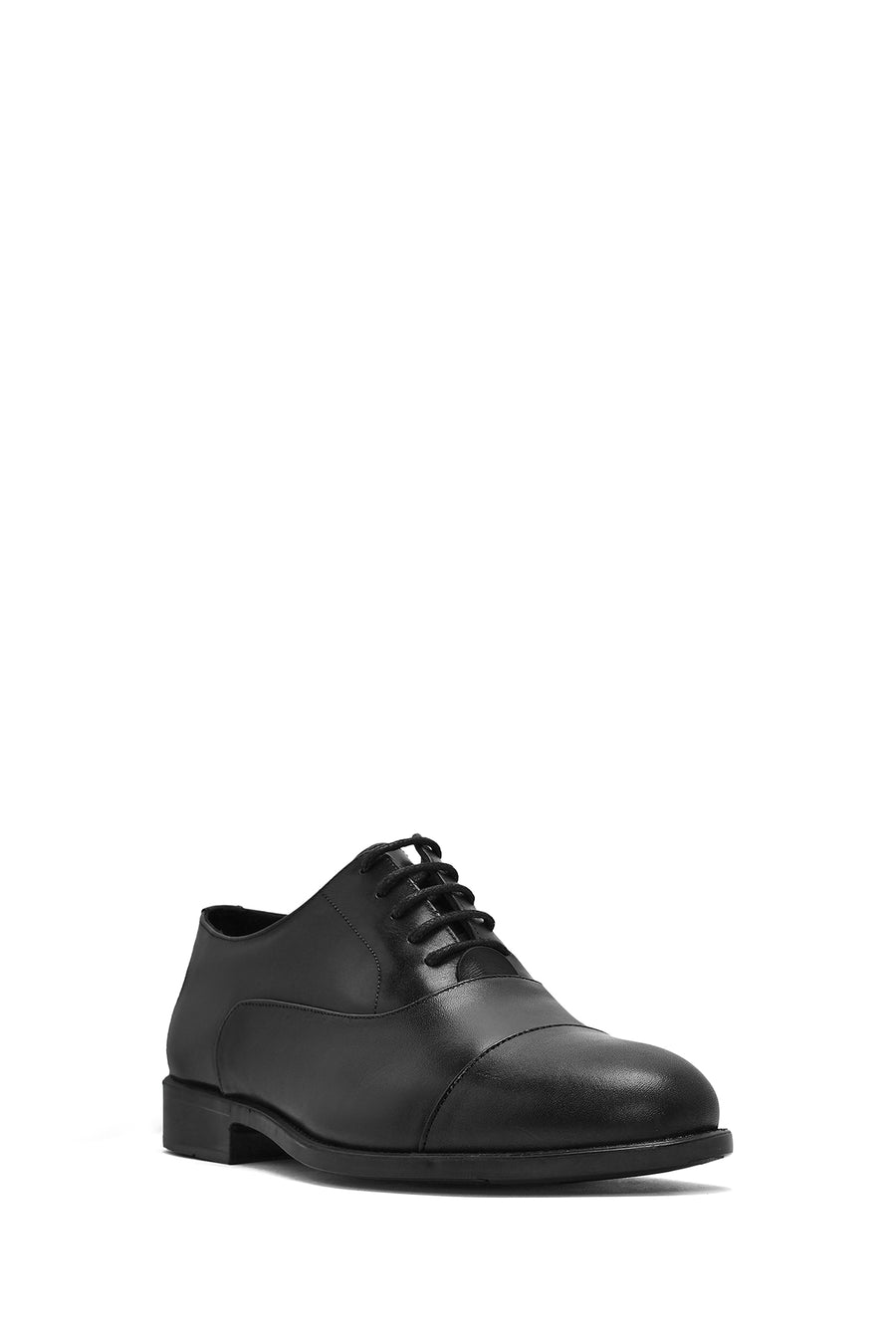 Men's Black Laced Leather Classic Shoes