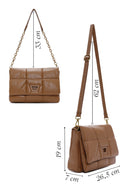 Women's Brown Long Strap Crossbody Bag | Derimod