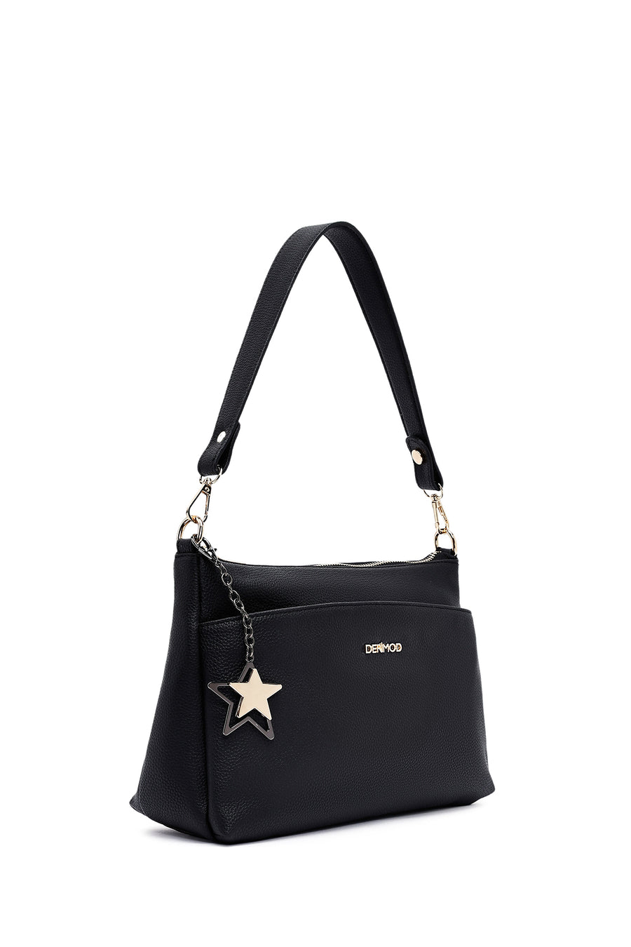 Women's Black Long Strap Accessory Handbag