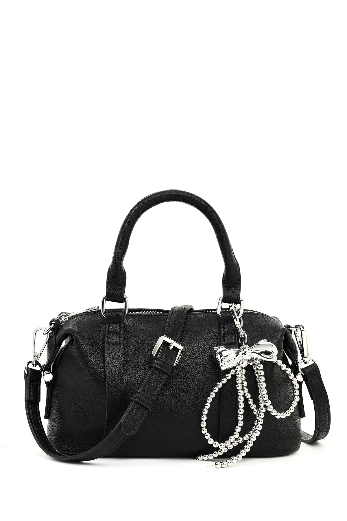 Women's Black Long Strap Charm Mini Shoulder Bag 26PBD2731FT | Derimod