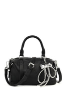 Women's Black Long Strap Charm Mini Shoulder Bag | Derimod