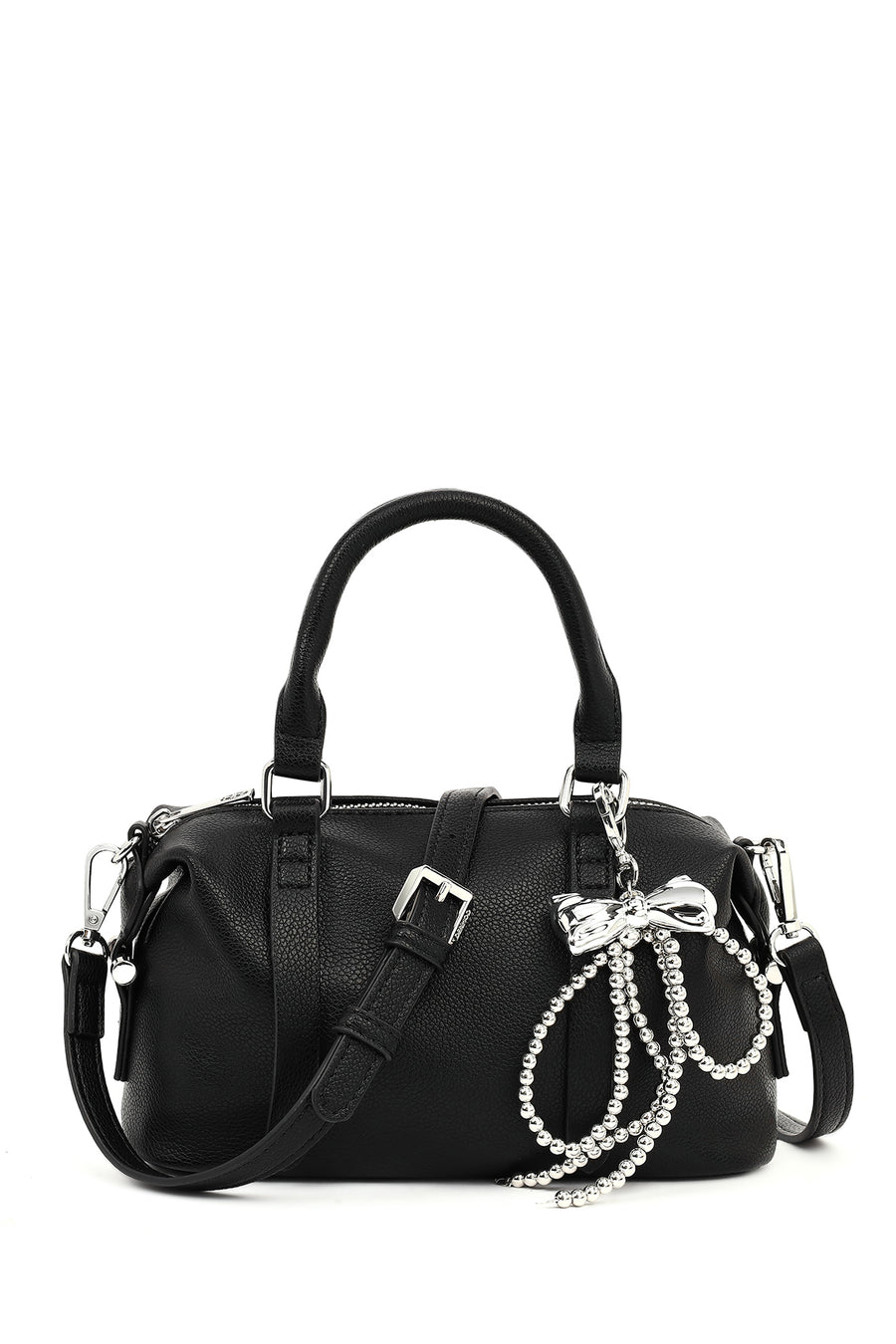 Women's Black Long Strap Charm Mini Shoulder Bag 26PBD2731FT | Derimod