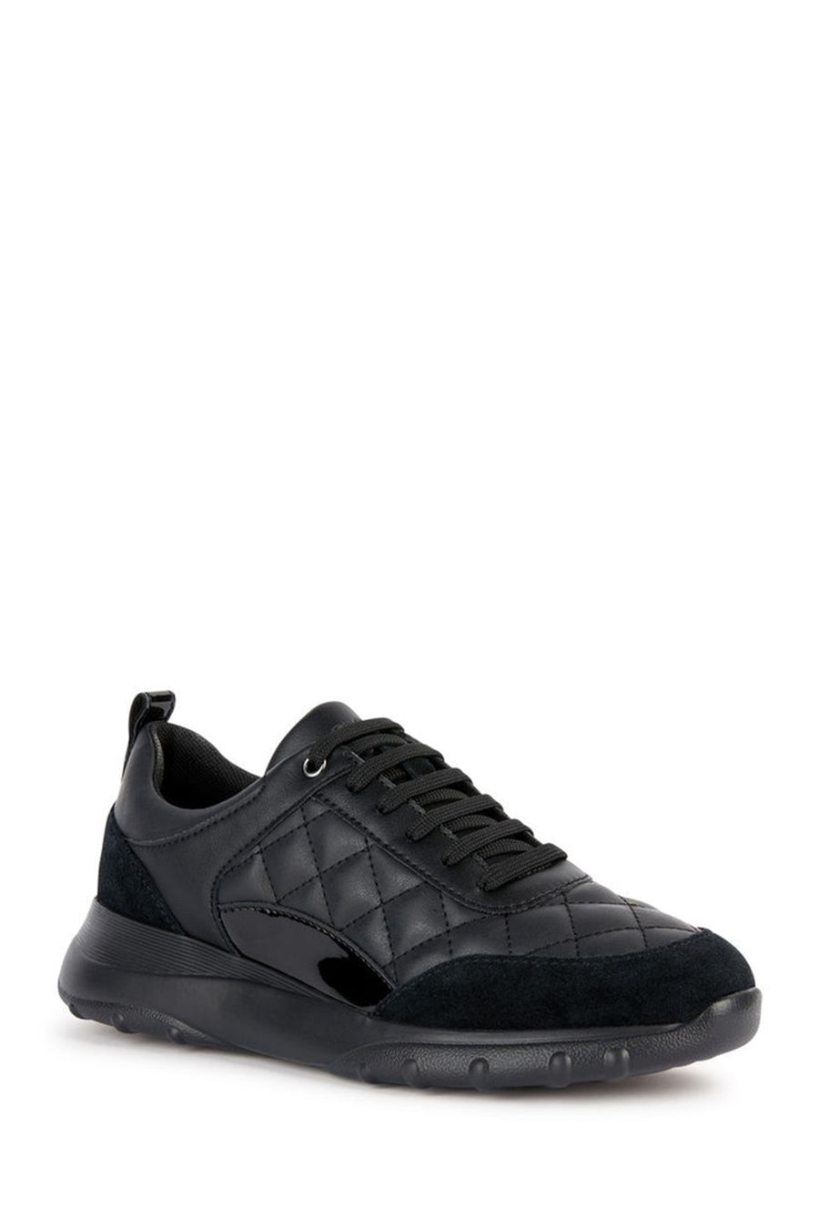 Geox Kadın Siyah Alleniee Bağcıklı Kalın Tabanlı Spor Sneaker