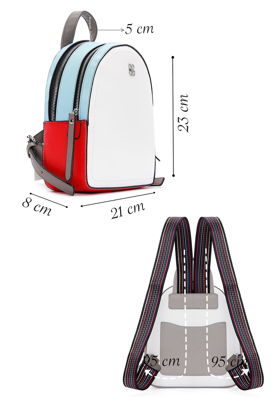 Women's White Backpack