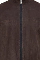 Clint Men's Brown Suede Double-Sided Leather Jacket | Derimod