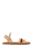 Women's Powder Ankle Strap Leather Bodrum Sandals | Derimod