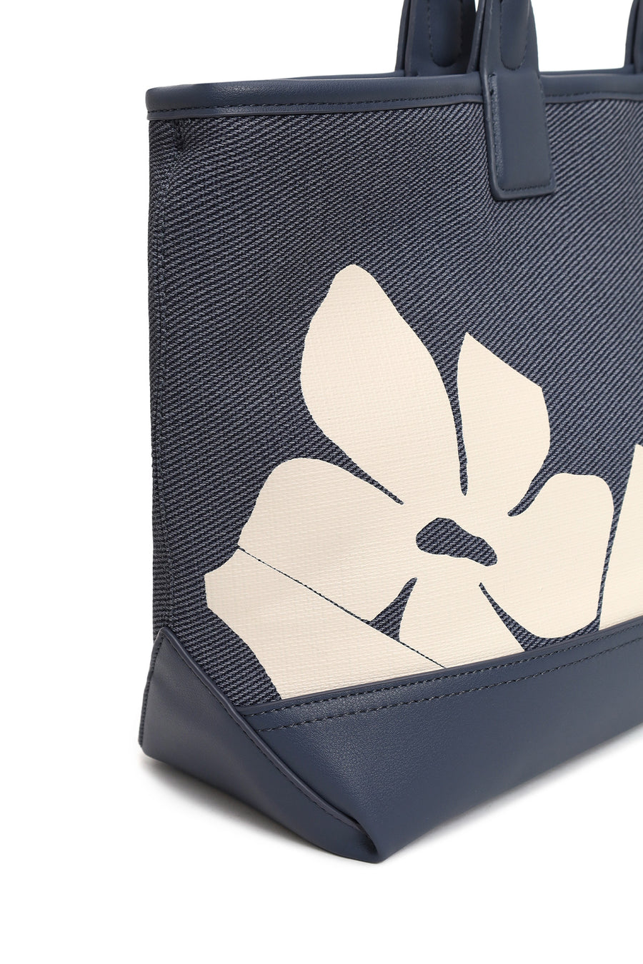 Woman Blue Long Strap Printed Shoulder Bag