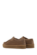 Women's Tan Suede Leather Masculine Shoes | Derimod