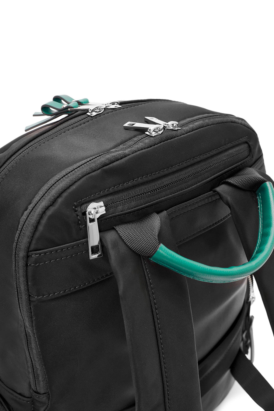 Women's Black Fabric Backpack