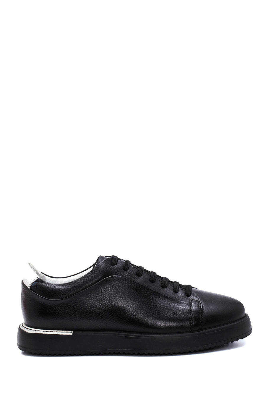 Erkek Siyah Deri Sneaker 22SFD614018 | Derimod