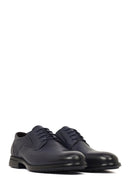 Men's Navy Blue Lace-up Classic Leather Shoes | Derimod