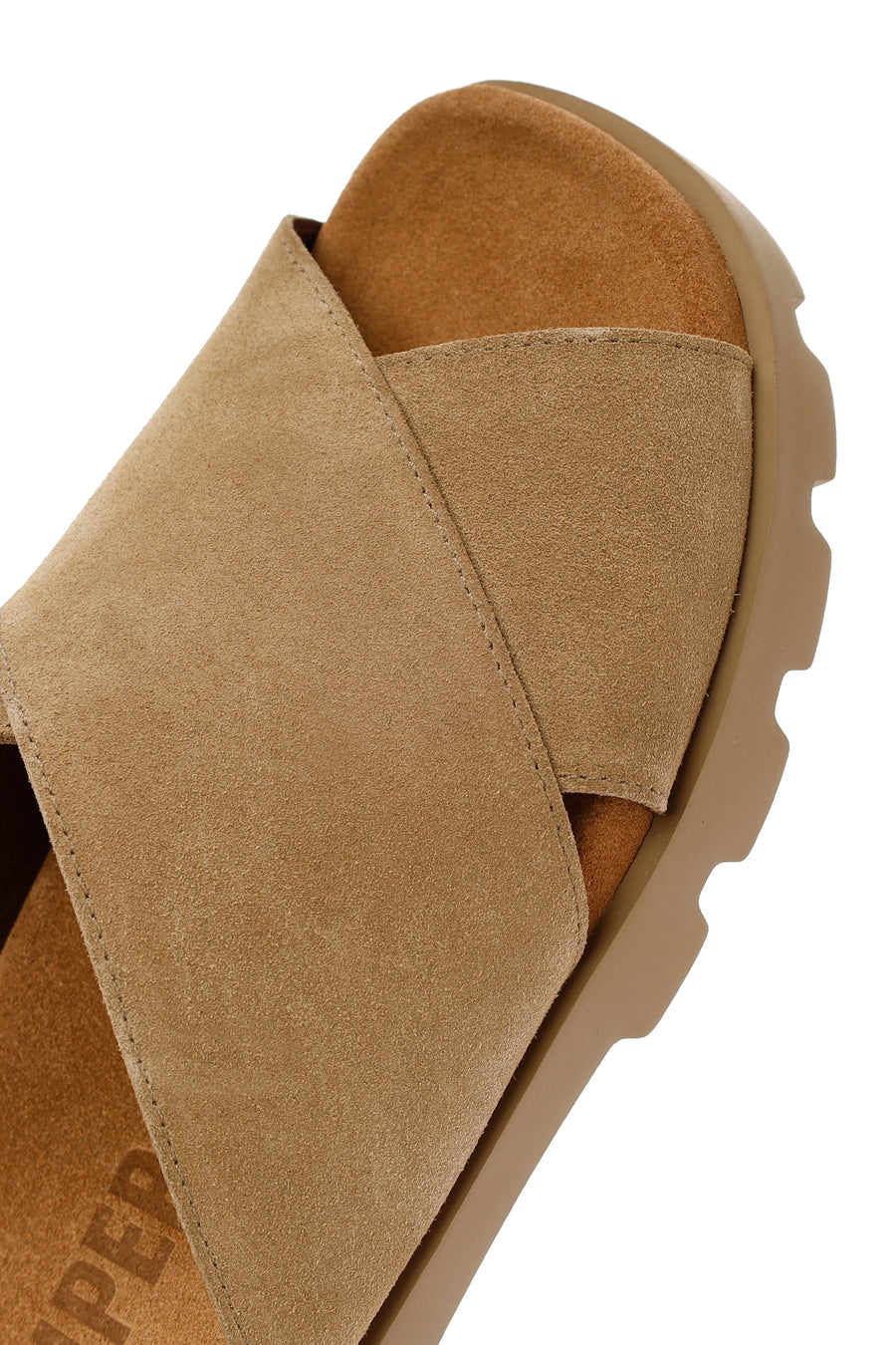 Camper Men's Brown Brutus Leather Slippers