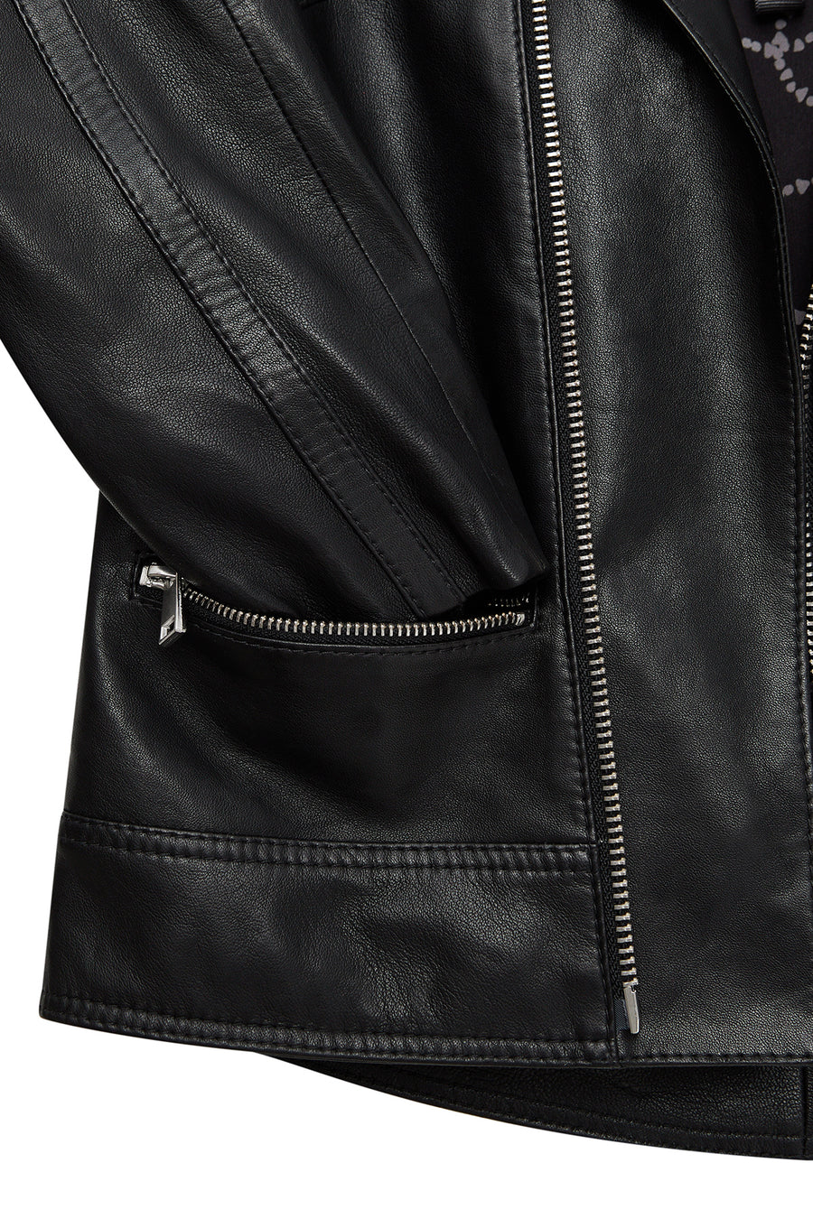Nova Women's Black Biker Short Leather Jacket