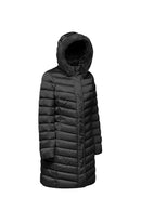 Geox Women's Black W Bettanie Hooded Long Coat | Derimod