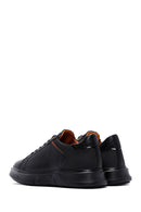 Men's Black Leather Sneaker | Derimod