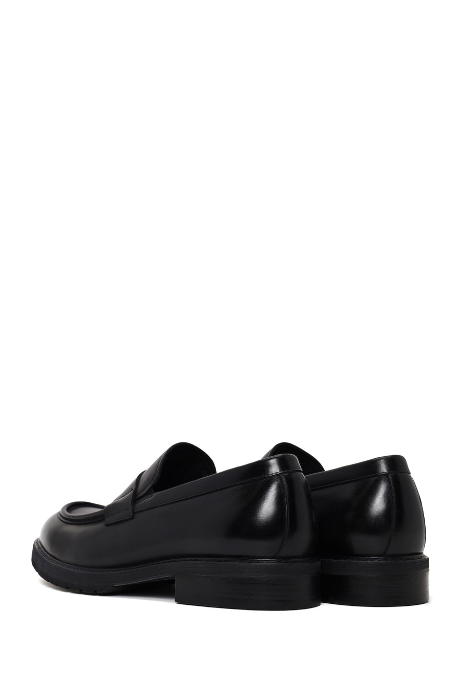 Erkek Siyah Deri Casual Loafer