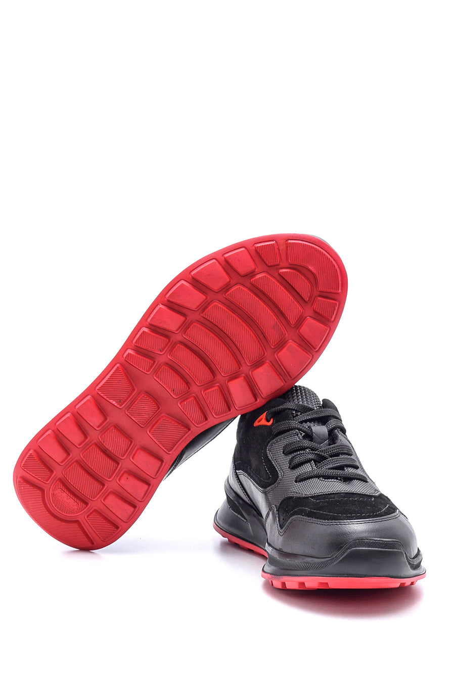 Men's Suede Detailed Leather Sneaker