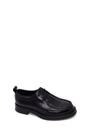 Male Black Lace-Up Thick-Soled Leather Casual Shoes | Derimod