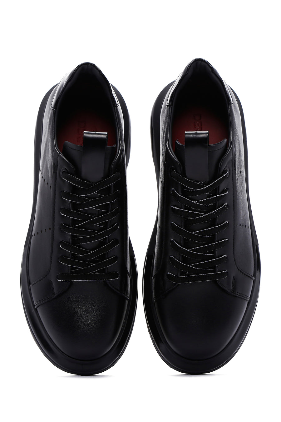 Men's Black Leather Casual Shoes