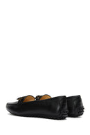 Women's Black Leather Loafer | Derimod