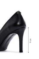 Women's Black Leather Stiletto | Derimod