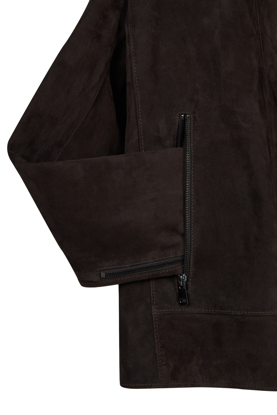 Pedri Male Brown Suede Leather Jacket