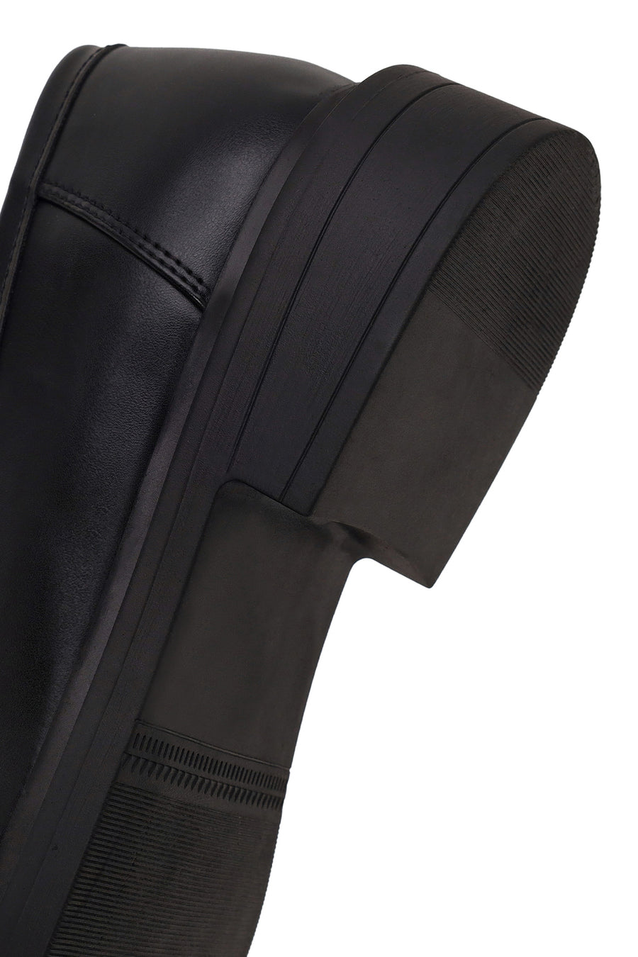 Kadın Siyah Tokalı Maskülen Loafer