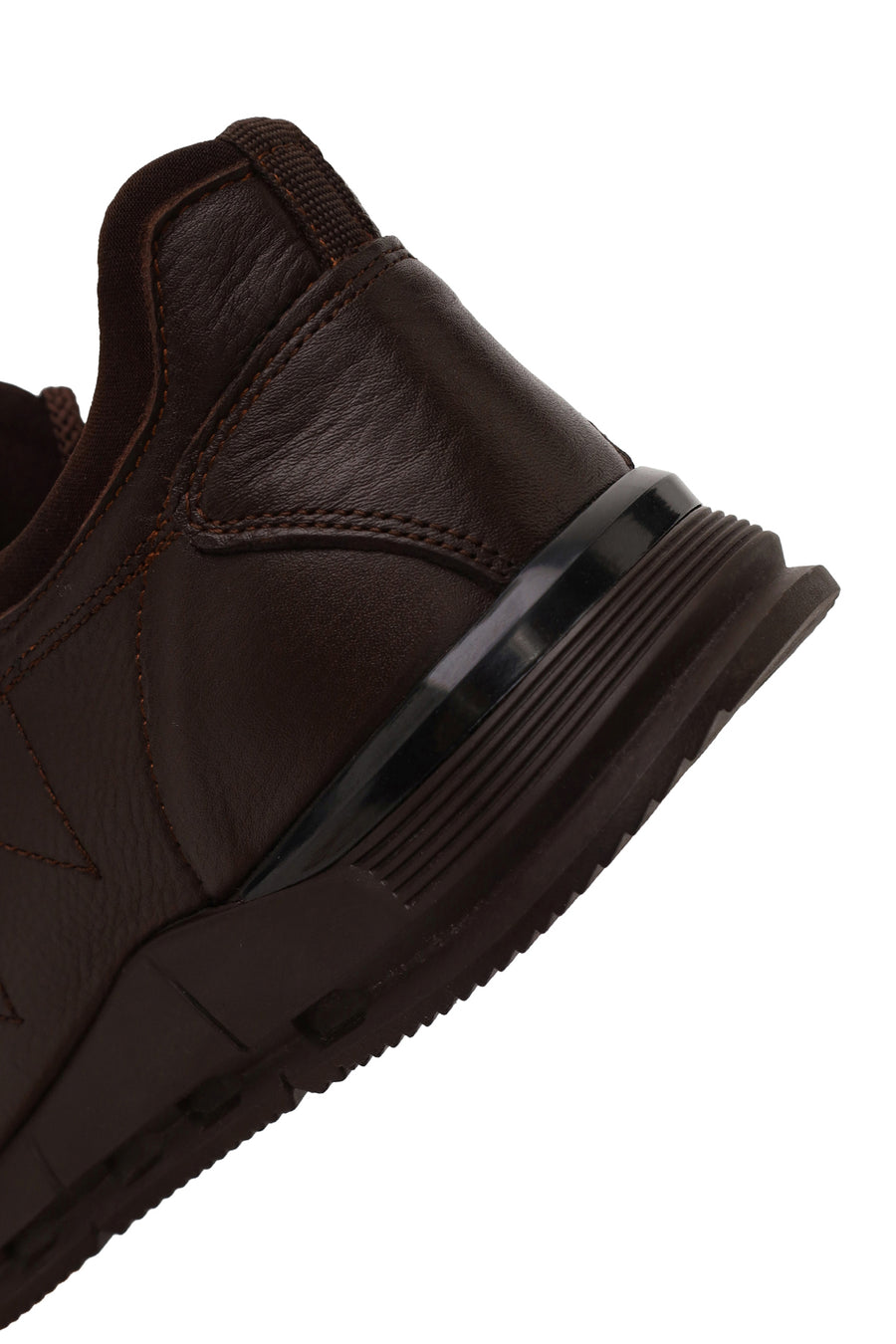 Male Brown Lace-up Leather Casual Sneaker