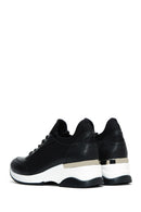 Women's Black Wedge Heeled Sneaker | Derimod