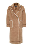 Montana Women's Brown Teddy Coat | Derimod