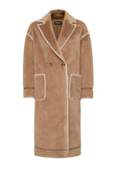 Montana Women's Brown Teddy Coat | Derimod